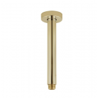 Lucid Brushed Gold Round Ceiling Shower Arm 400